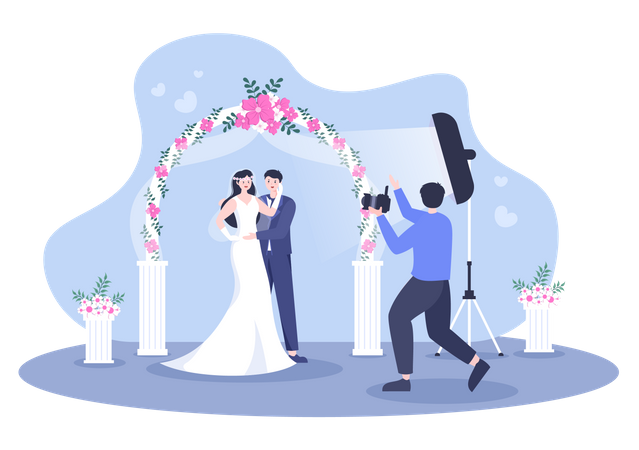 Wedding Photo shoot  일러스트레이션