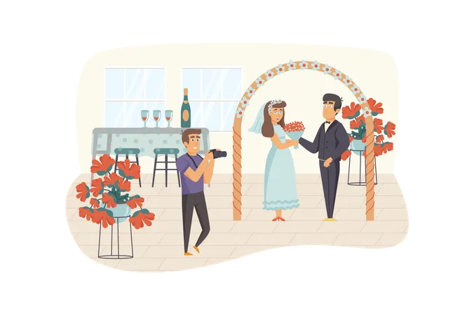 Wedding photographer  Illustration