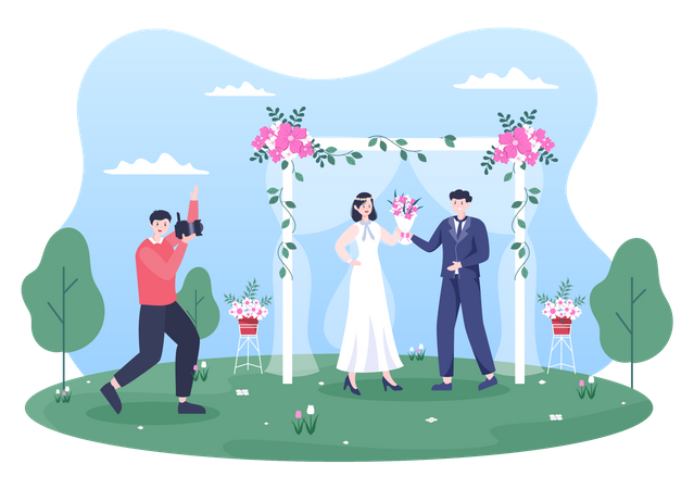 Wedding Photography  Illustration