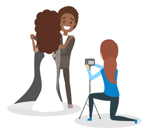 Wedding photoshoot  Illustration