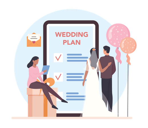 Wedding plan  Illustration