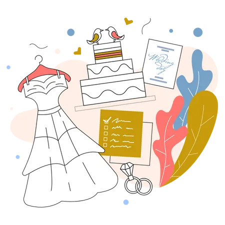 Wedding Planner Illustration