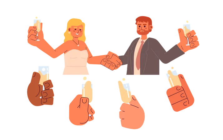 Wedding reception  Illustration