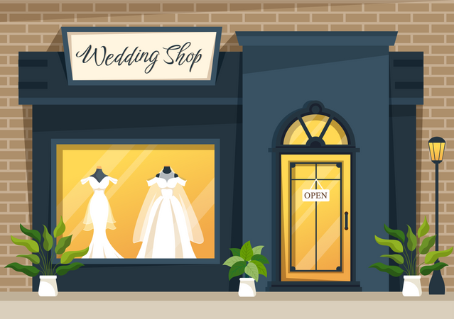 Wedding Shop Illustration