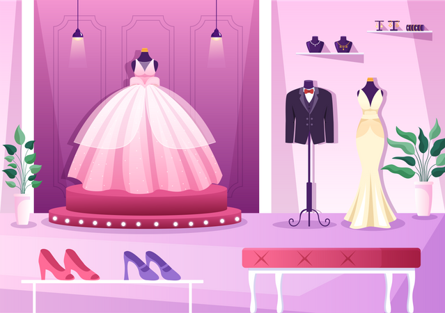 Wedding Shop  Illustration