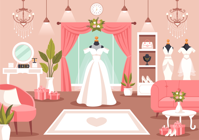 Wedding Shop  Illustration