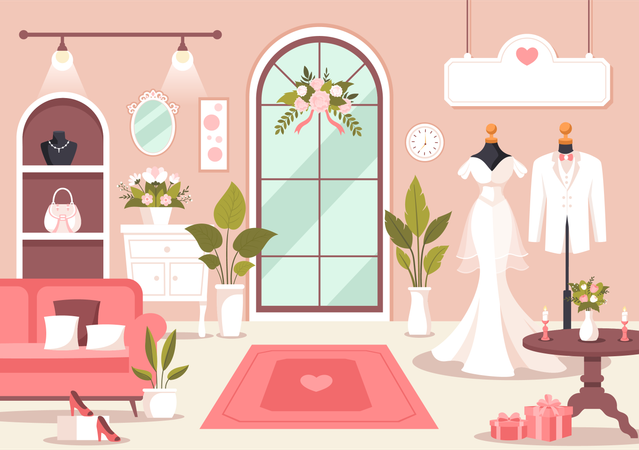 Wedding Shop  Illustration