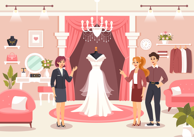 Wedding Store  Illustration
