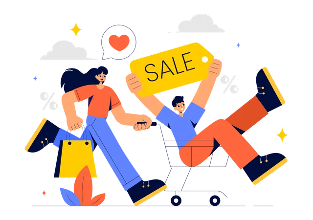 Weekend Super Sale  Illustration