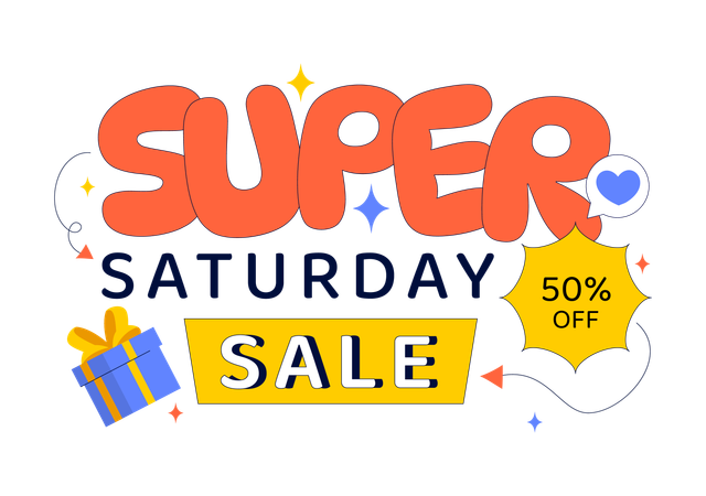 Weekend Super Sale  Illustration