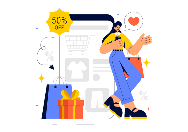 Weekend Super Sale  Illustration