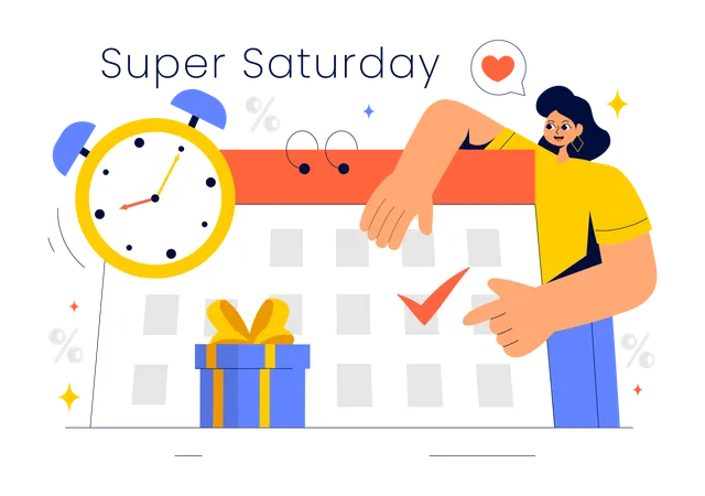 Weekend Super Sale  Illustration