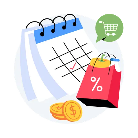 Weekly Grocery Shopping plan  Illustration
