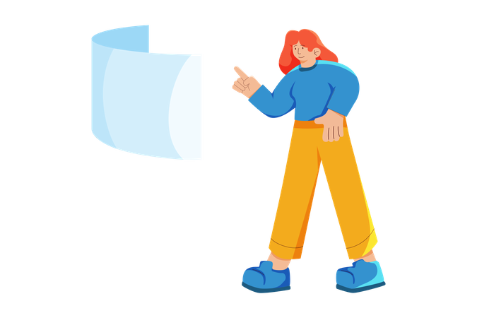 Weibliche Callcenter-Führungskraft  Illustration