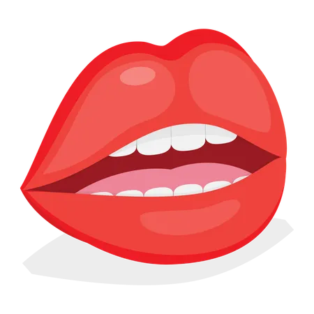 Weibliche Lippen  Illustration