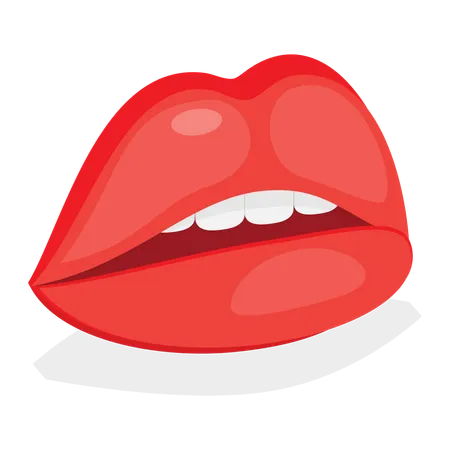 Weibliche Lippen  Illustration