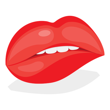 Weibliche Lippen  Illustration