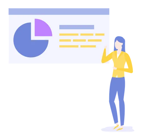 Mitarbeiterinnen arbeiten in der Datenanalyse  Illustration