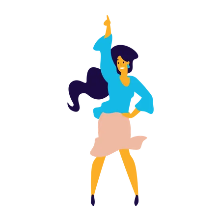 Tanzvorführung für Frauen  Illustration