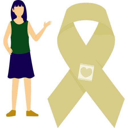 Zeigehilfenband für Frauen  Illustration