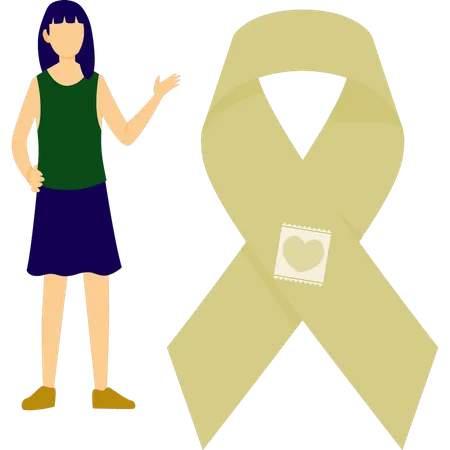 Zeigehilfenband für Frauen  Illustration