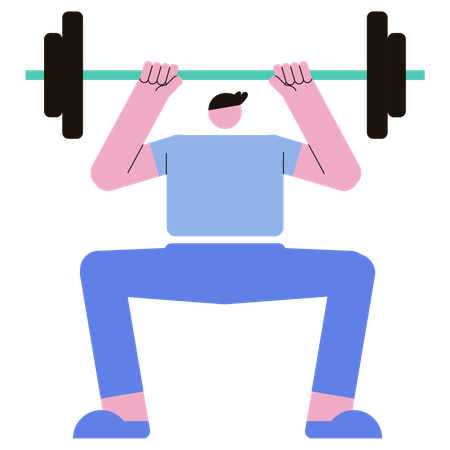 Weight Lifting  Illustration