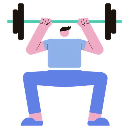 Weight Lifting  Illustration
