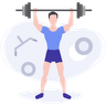 free weight lifting illustrations