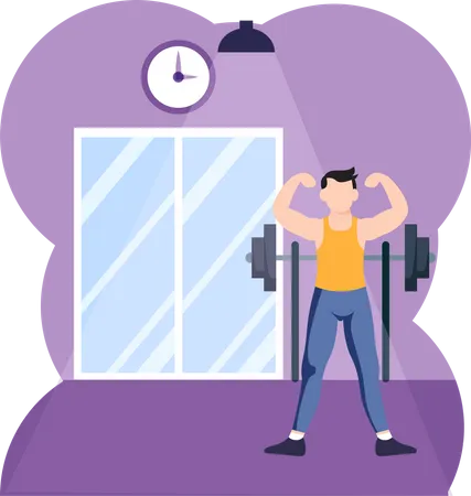 Weight Lifting Equipment  Illustration