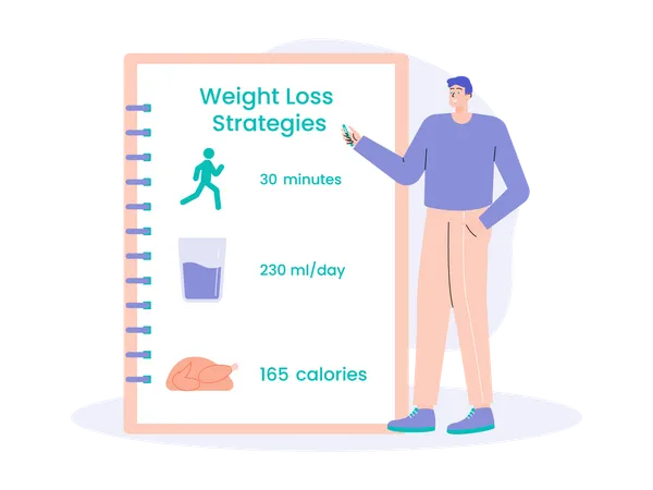 Weight loss diet  Illustration