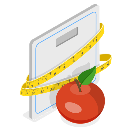 Weight loss program  Illustration