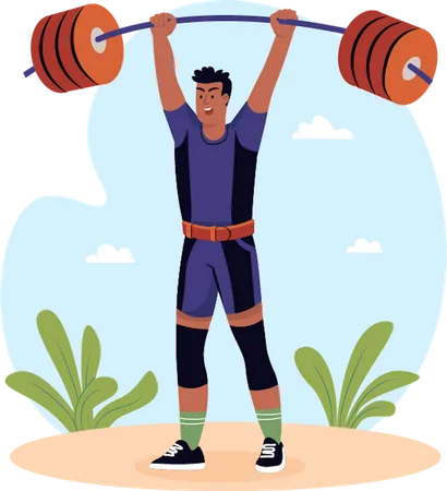 Weightlifting Fitness  Illustration