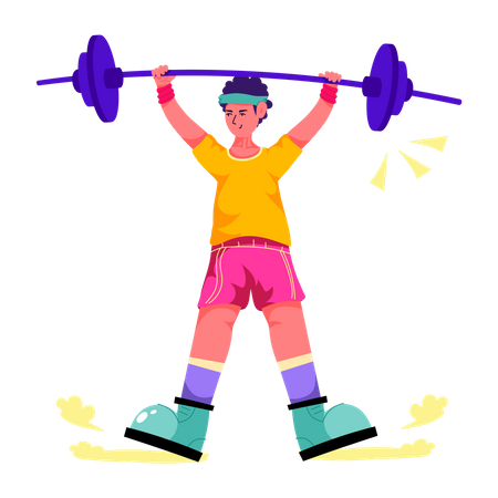 Weightlifting  Illustration