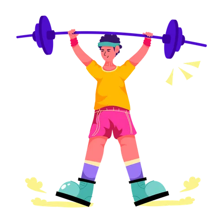 Weightlifting  Illustration