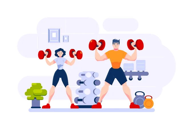 Weightlifting  Illustration