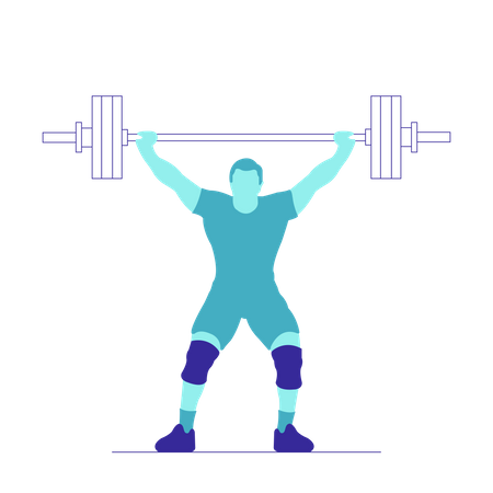 Weightlifting  Illustration