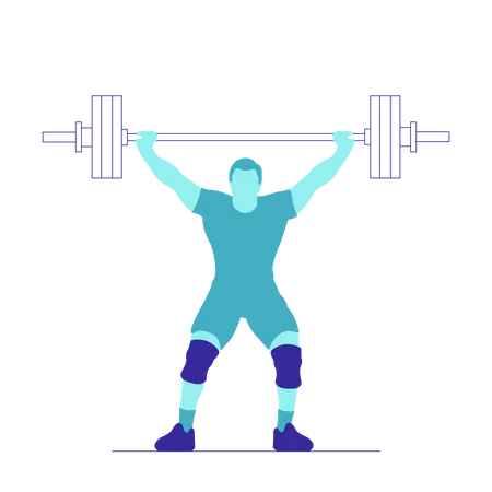 Weightlifting  Illustration