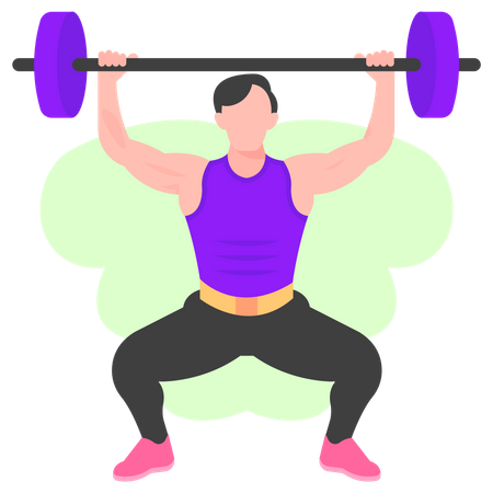 Weightlifting  Illustration