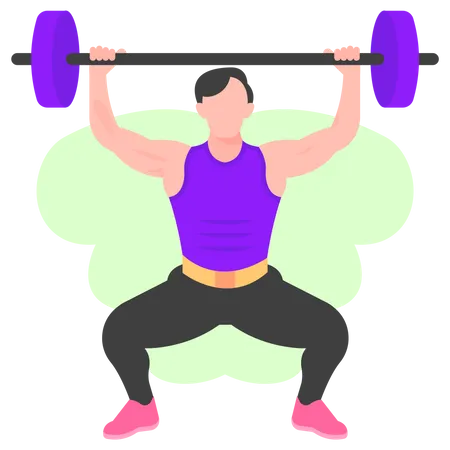 Weightlifting  Illustration