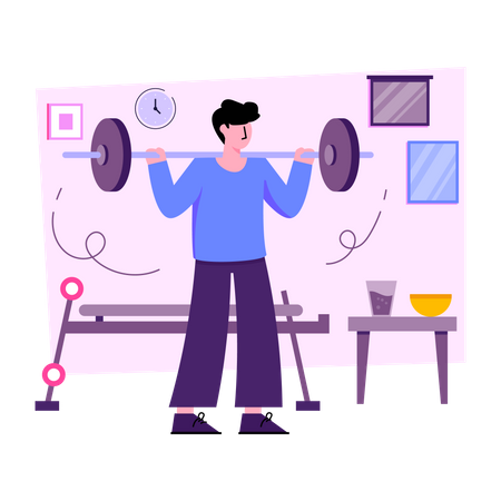 Weightlifting  Illustration