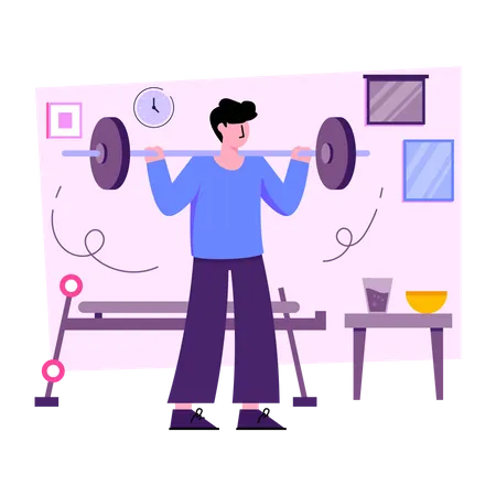 Weightlifting  Illustration