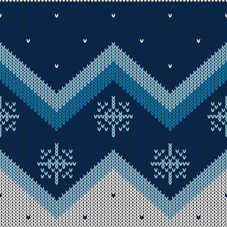 Weihnachten abstraktes Strickmuster  Illustration