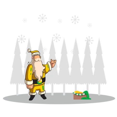 Weihnachtsmann  Illustration