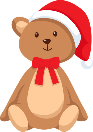 Weihnachtsbär  Illustration