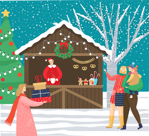 Weihnachtsfest  Illustration