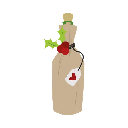Weihnachtsflasche  Illustration