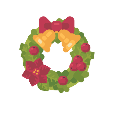 Weihnachtskranz  Illustration