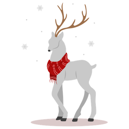Weihnachtsrentier  Illustration