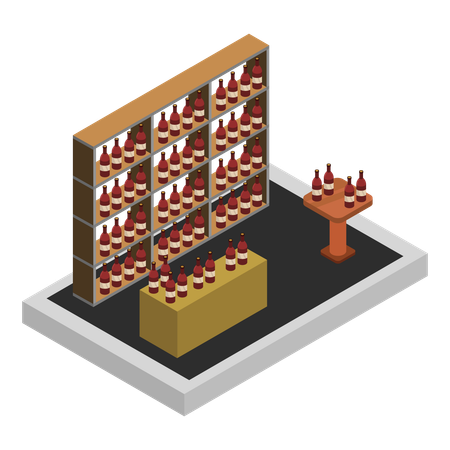 Wein  Illustration
