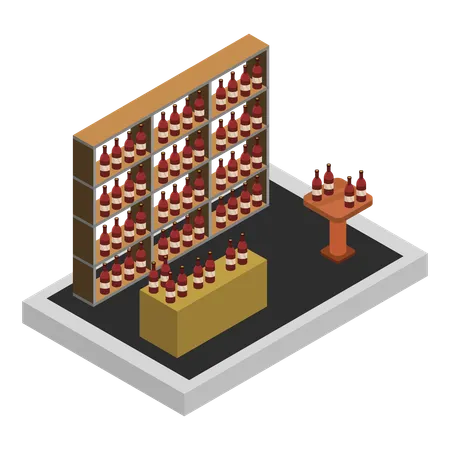 Wein  Illustration